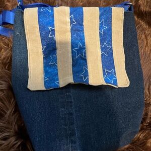 Patchwork Denim Shoulder Bag